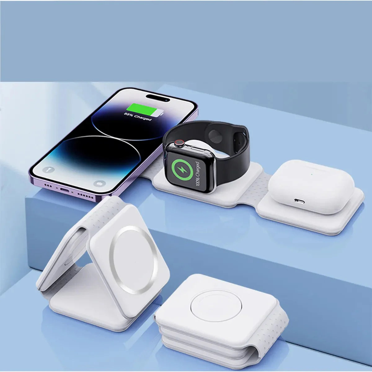 Foldable 3 in 1 Charging Station