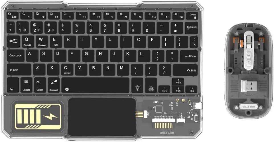Green Lion Transparent Duo Wireless Keyboard & Mouse