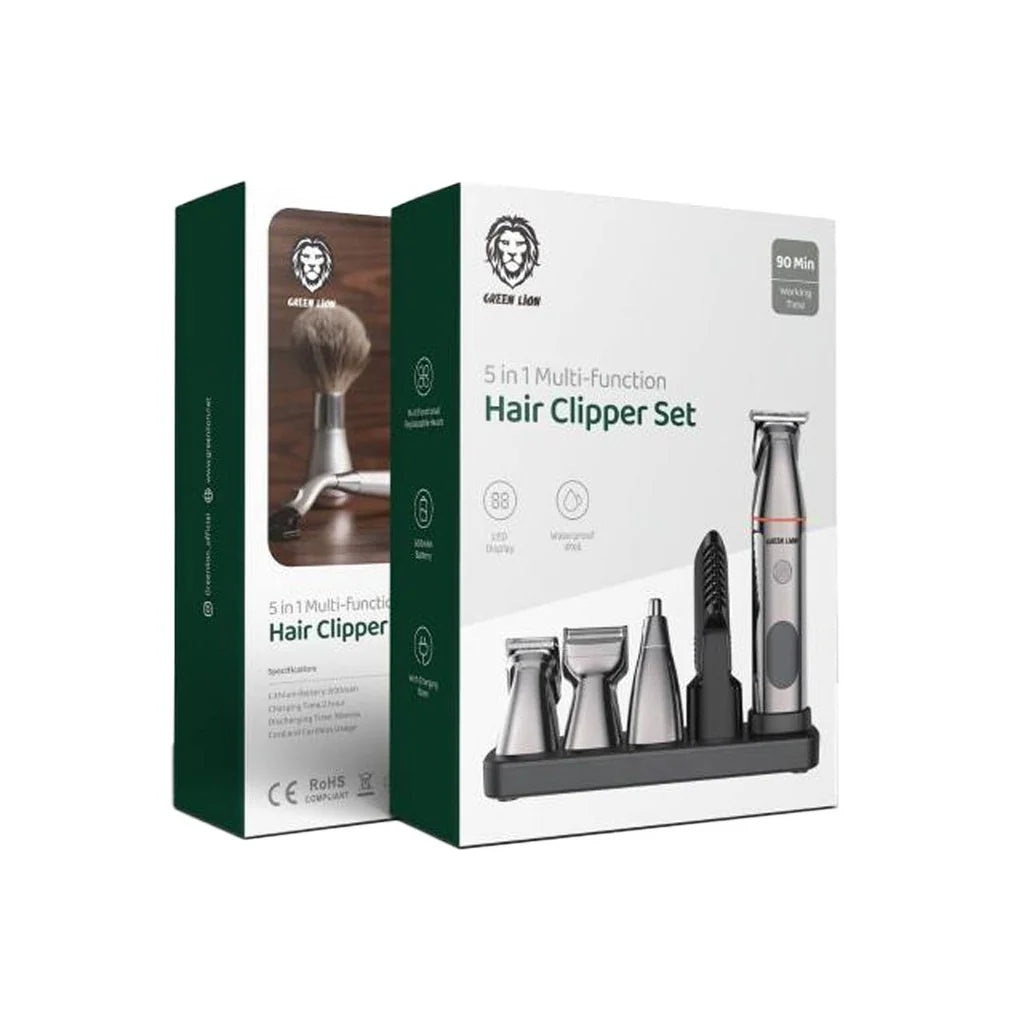 Green Lion 5 In 1 Grooming Set