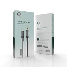 Green Lion Lightning To AUX Braided Cable(1m)